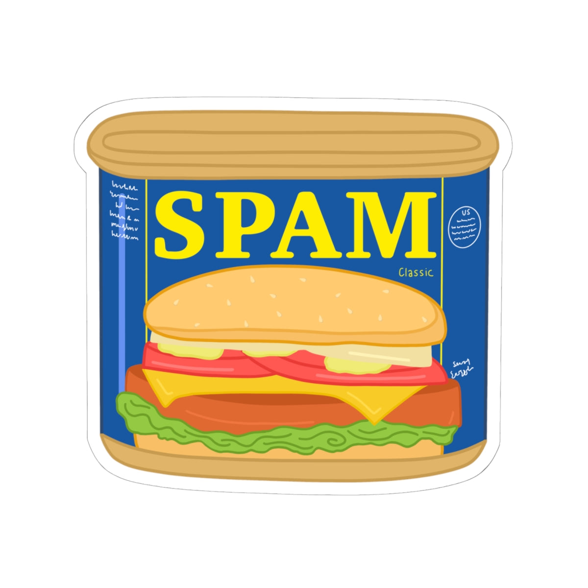 Spam Sticker