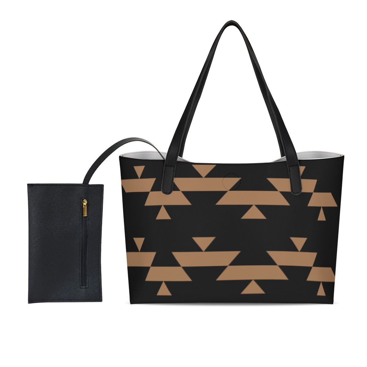 Tan Basket Tote Bag