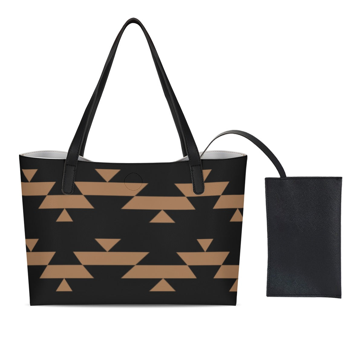Tan Basket Tote Bag