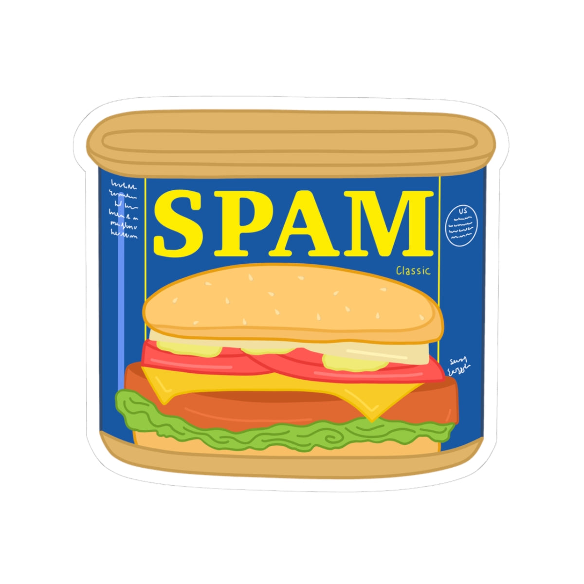 Spam Sticker