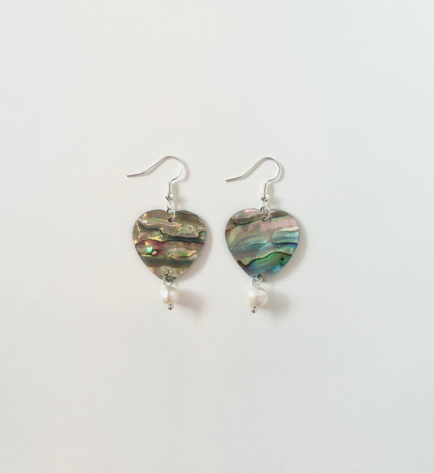 Abalone Hearts Earring