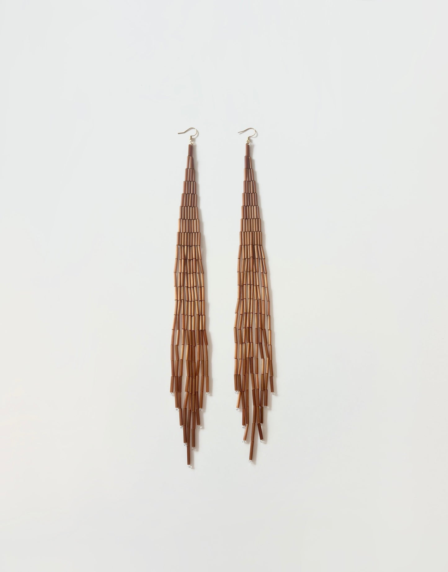 Brown Fringe Earrings