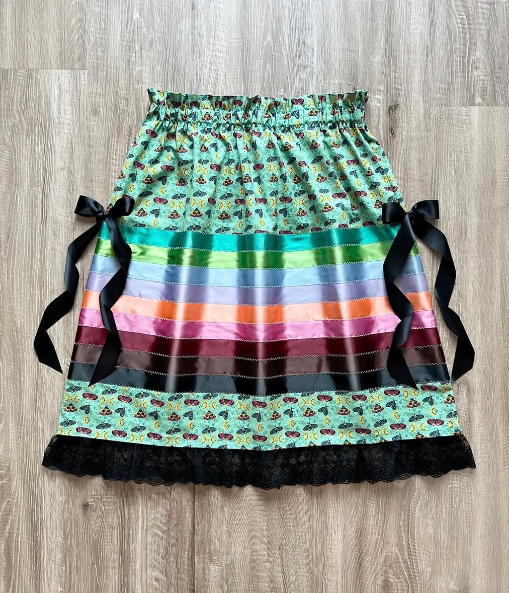 Green Ribbon Skirt