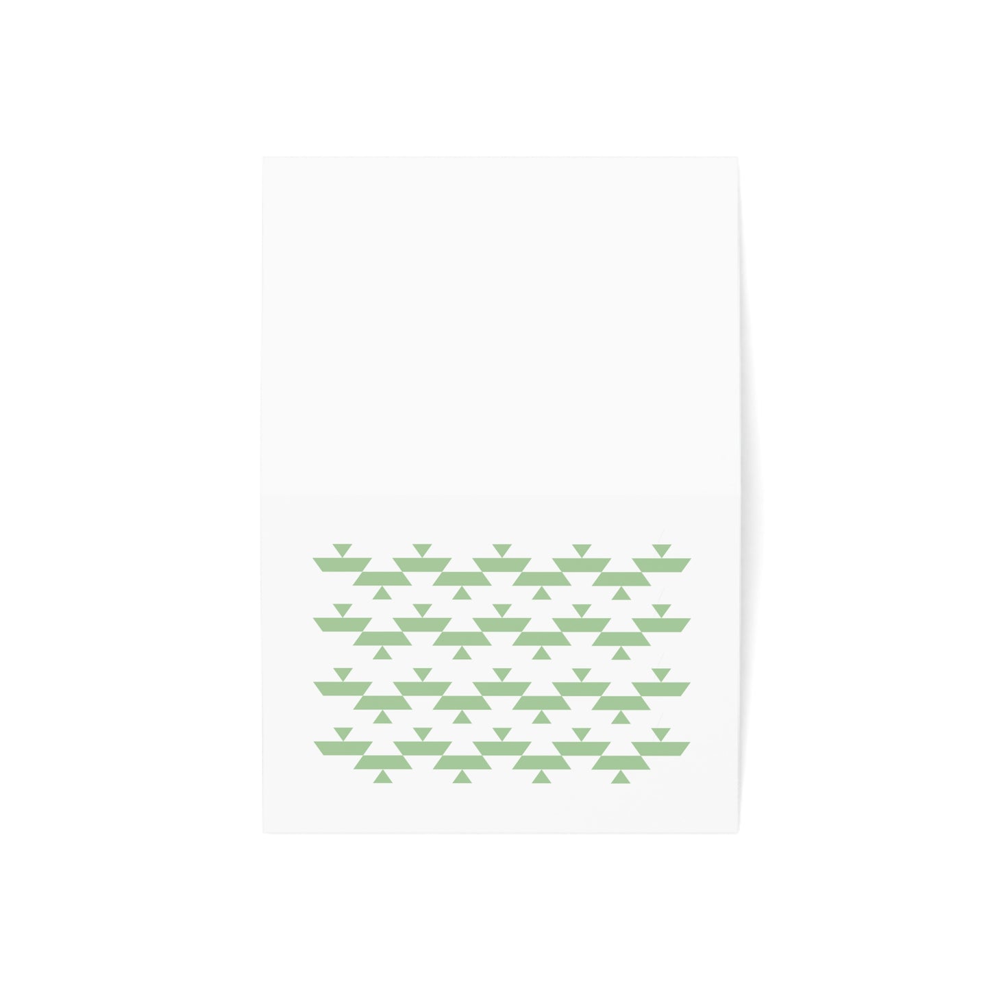 Green Basket Greeting Card