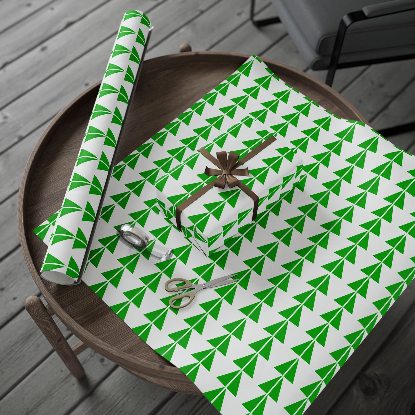 Green Sturgeon Wrapping Paper