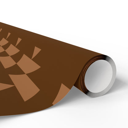 Brown basket wrapping paper