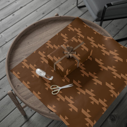 Brown basket wrapping paper