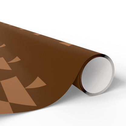 Brown basket wrapping paper