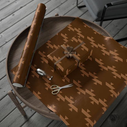 Brown basket wrapping paper