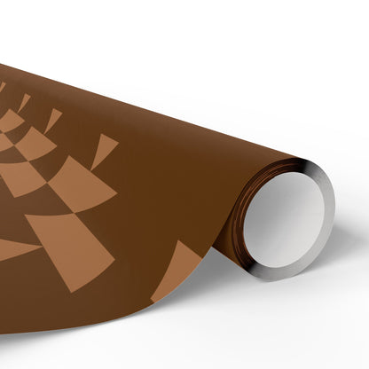 Brown basket wrapping paper