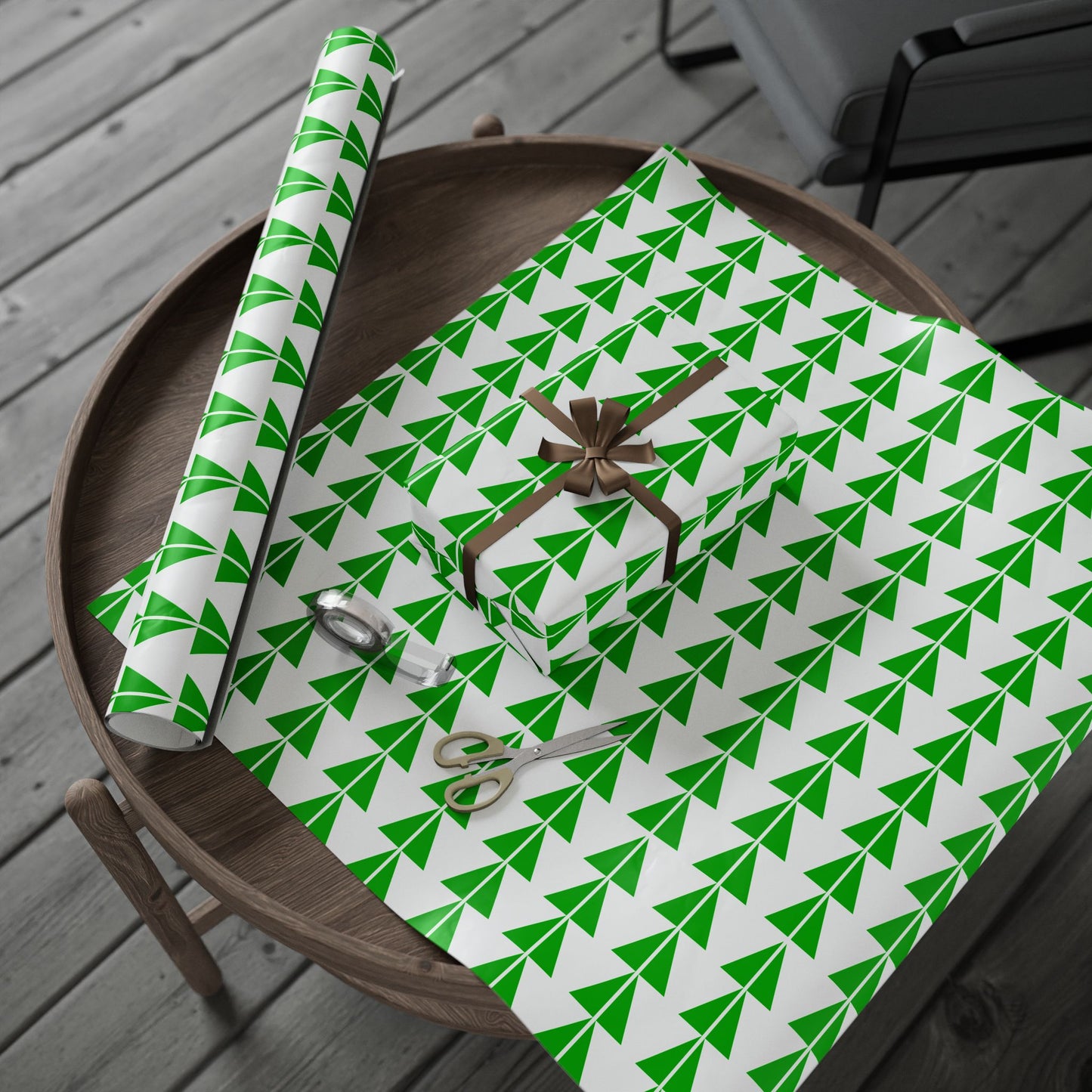 Green Sturgeon Wrapping Paper