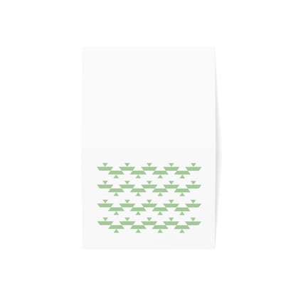 Green Basket Greeting Card