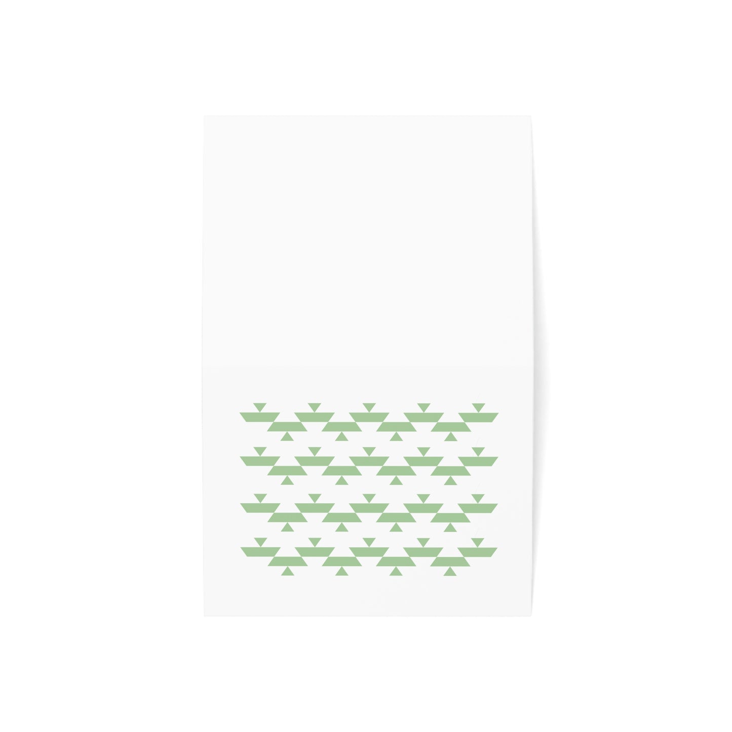 Green Basket Greeting Card