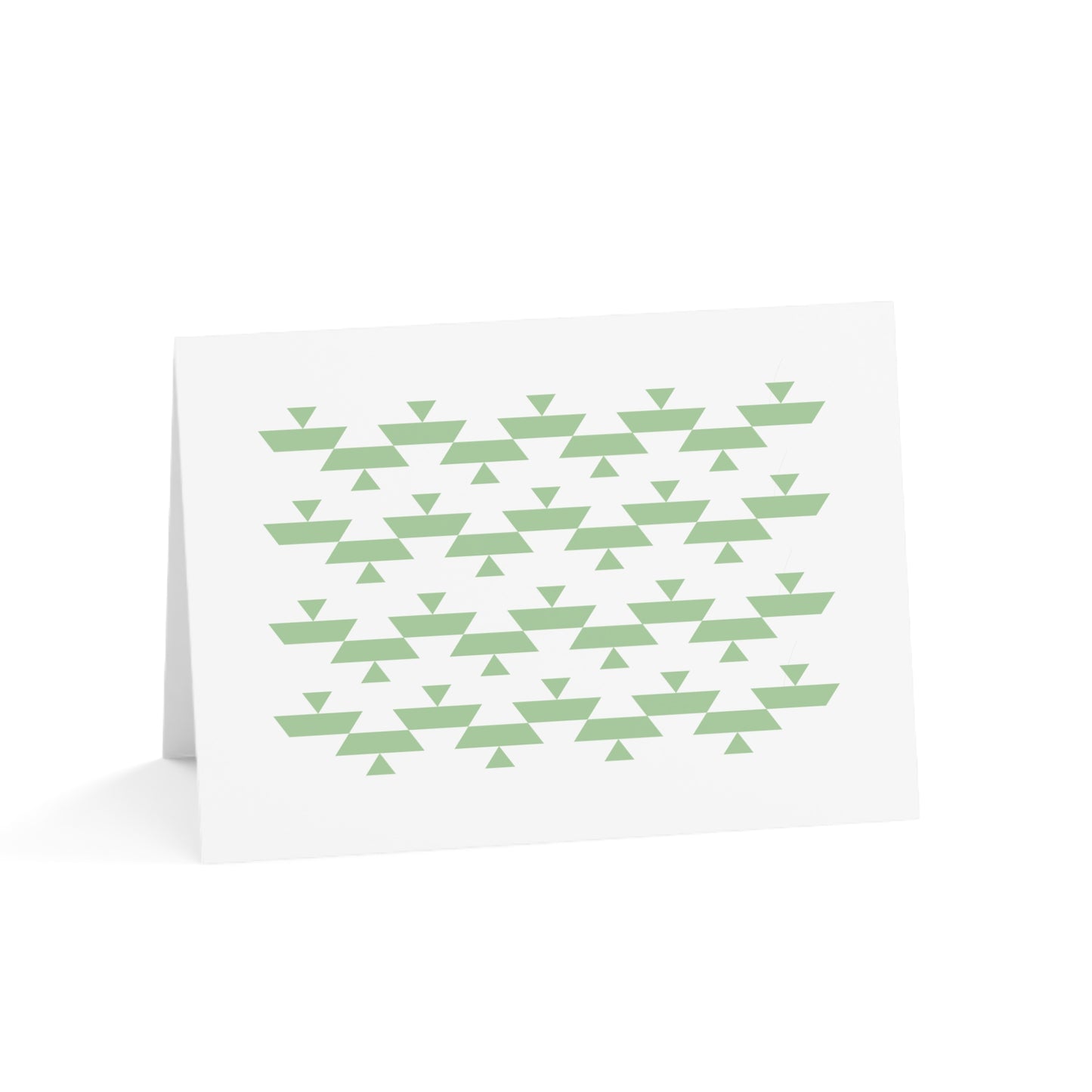 Green Basket Greeting Card