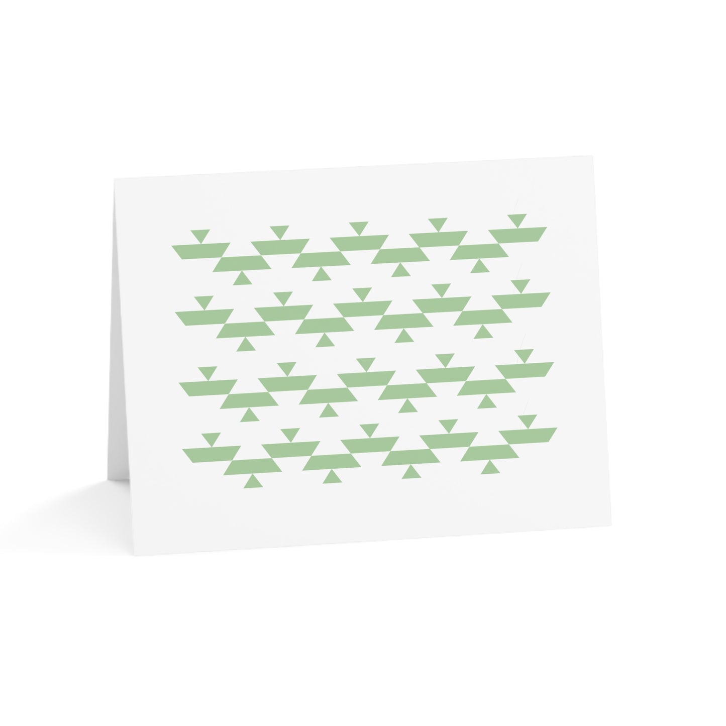 Green Basket Greeting Card