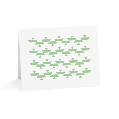 Green Basket Greeting Card