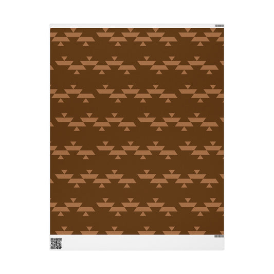 Brown basket wrapping paper