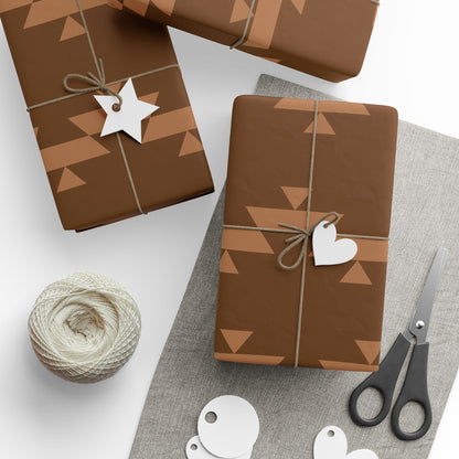 Brown basket wrapping paper