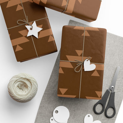 Brown basket wrapping paper
