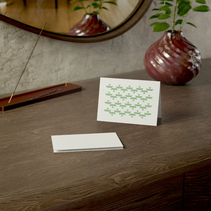 Green Basket Greeting Card