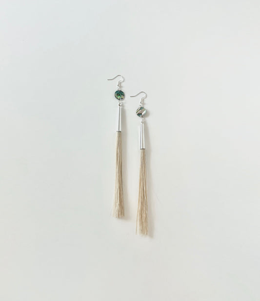 Abalone Horse Hair Earrings