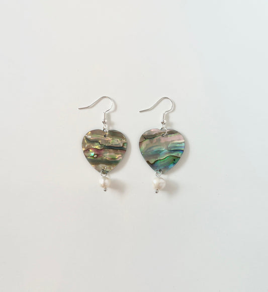 Abalone Hearts Earring