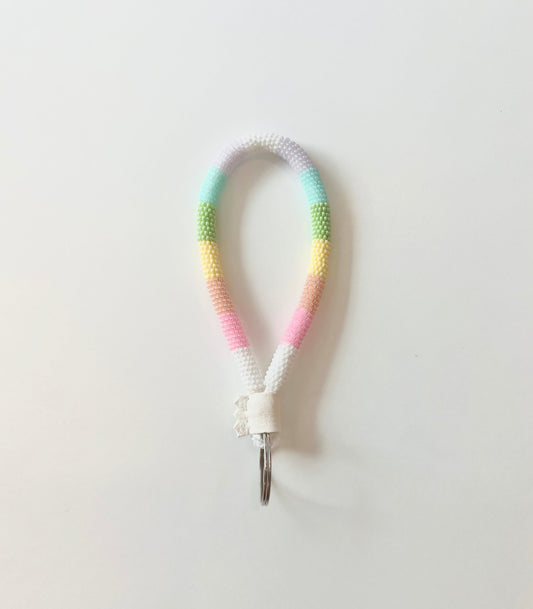 Beaded Rainbow Keychain 2