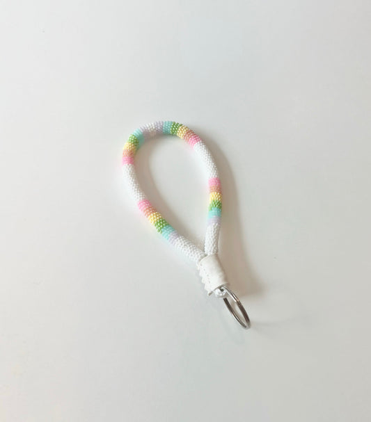 Beaded Rainbow Keychain